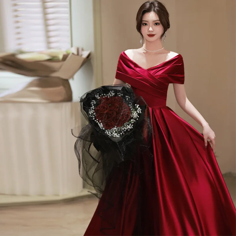 Burgundy Plus Size Crystal A-Line Midi Bride Wedding Toast Engagement Dress for Pregnant Women Banquet Evening 100% Cotton| Alibaba.com Burgundy Plus Size Crystal A-Line Midi Bride Wedding Toast Engagement Dress for Pregnant Women Banquet Evening 100% Cotton| Alibaba.com