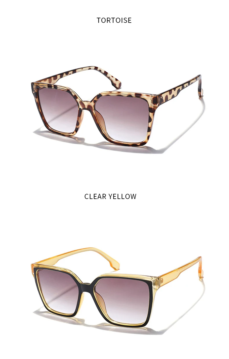 Trendy 2022 Wholesale Designer Inspired Recycled Plastic Lady Big Frame