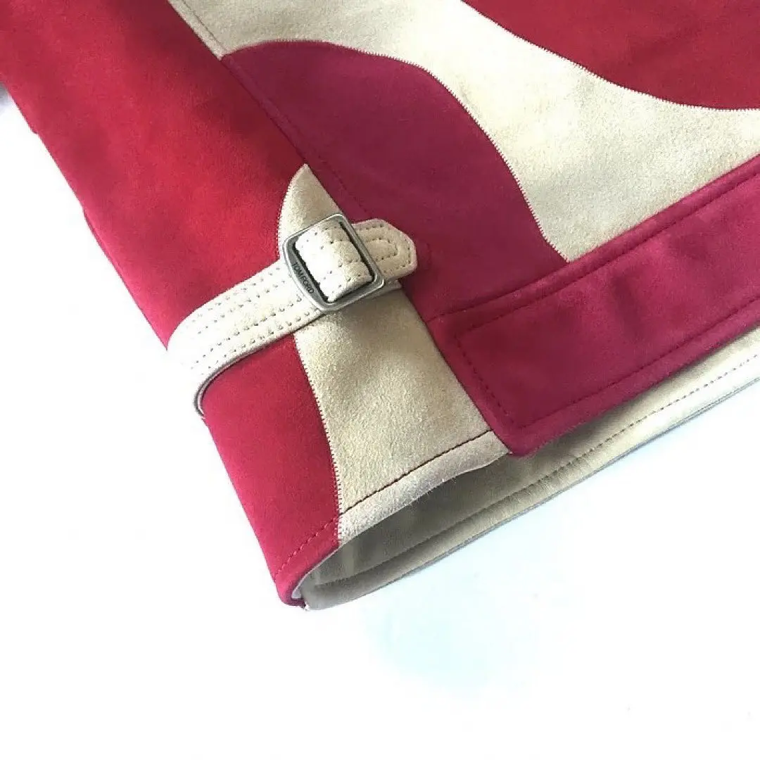 Custom Fashion Patchwork Zip up Suede Riding Motorcycle Racing Man Leather Jackets for Men gallery 4