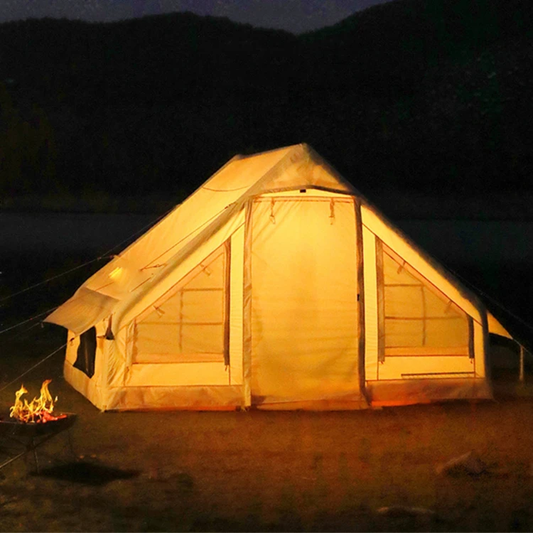 Custom Multi Persons Large Two Room Waterproof Inflatable House Air Tent Outdoor Inflatable Camping Tent