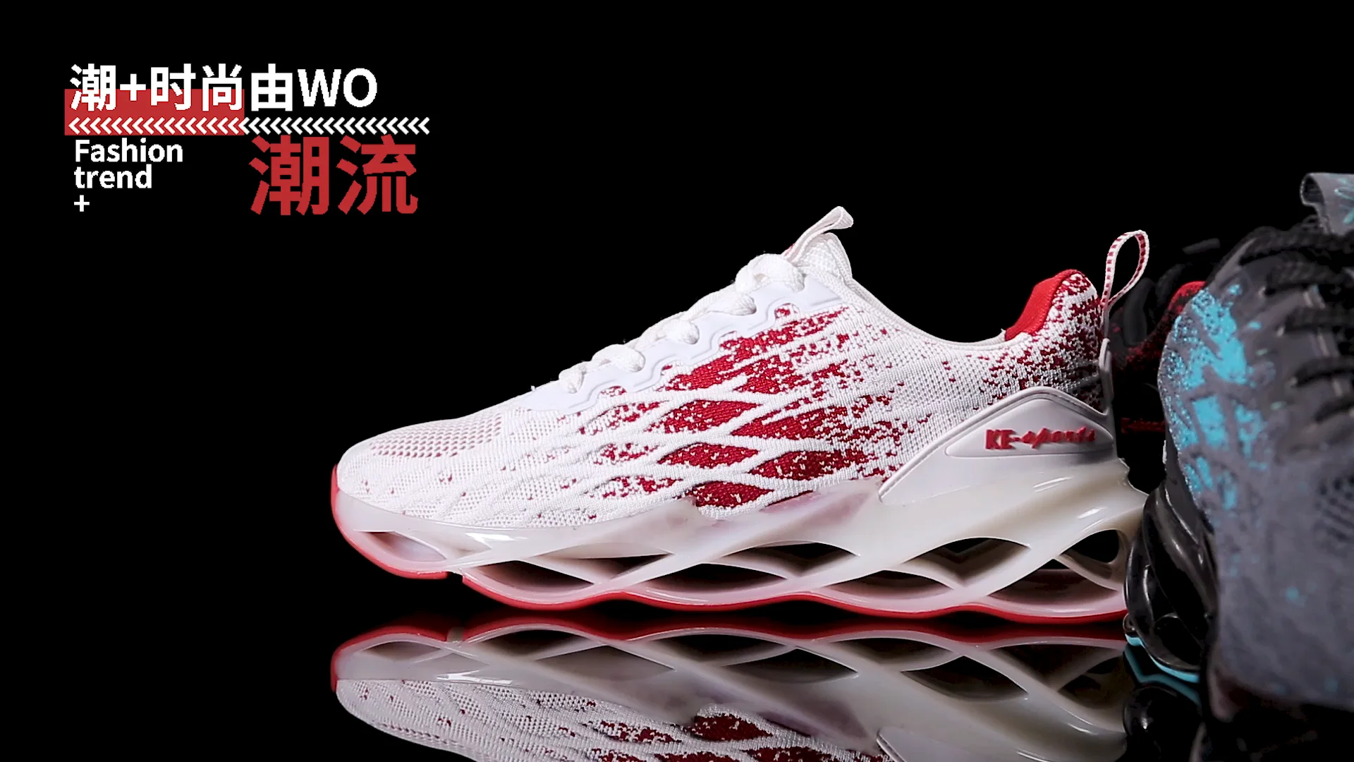 Stylish Men Mesh Knit Mesh Breathable Sports Running Shoes 2023 Fashion