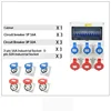 Circuit breaker + three-pin socket + five-pin socket