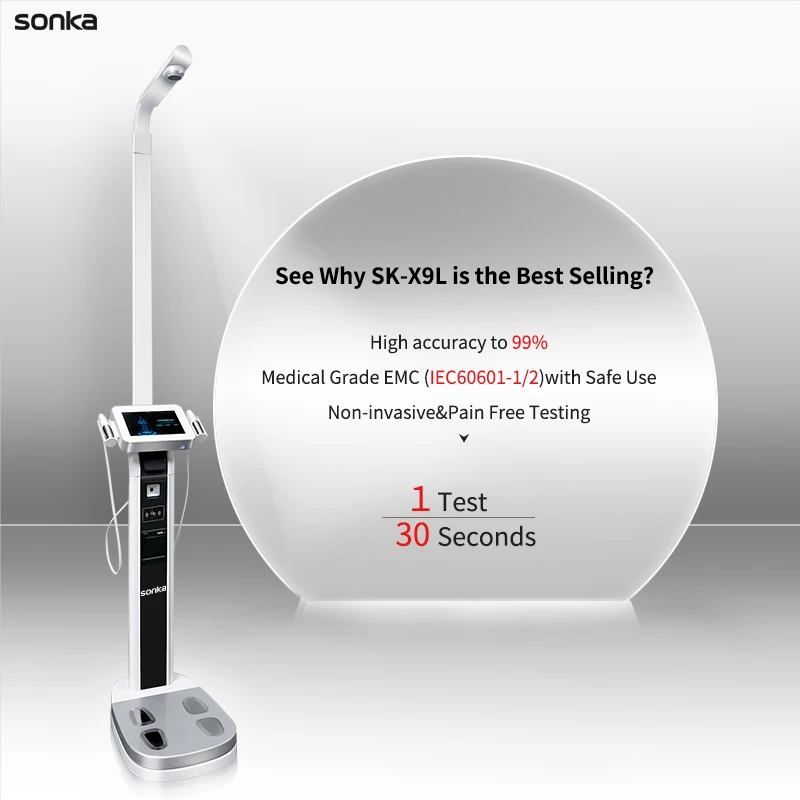 Sonka top sell clinical analytical instruments weighing scales full body composition analysis machine bmi professional device