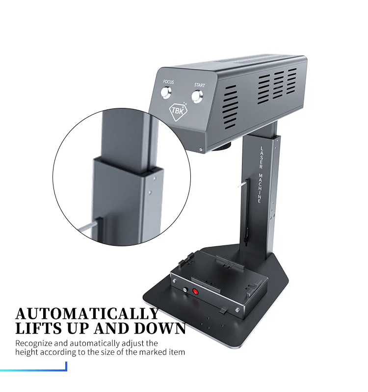2021 New Arrival Mini TBK 958M Auto Focus Laser Cutting Engraving Marking Printer, Iphone Back Glass Remover Machine for Iphone