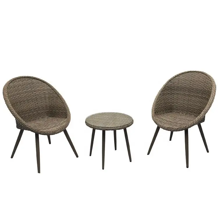 product new design pe patio garden chair set  outdoor rattan furniture set-2