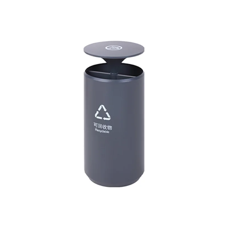 Kinnoble Factory Direct Supply Eco-friendly Stainless Steel Square Customized Mushroom Shape Indoor Public Area Open Top Direct