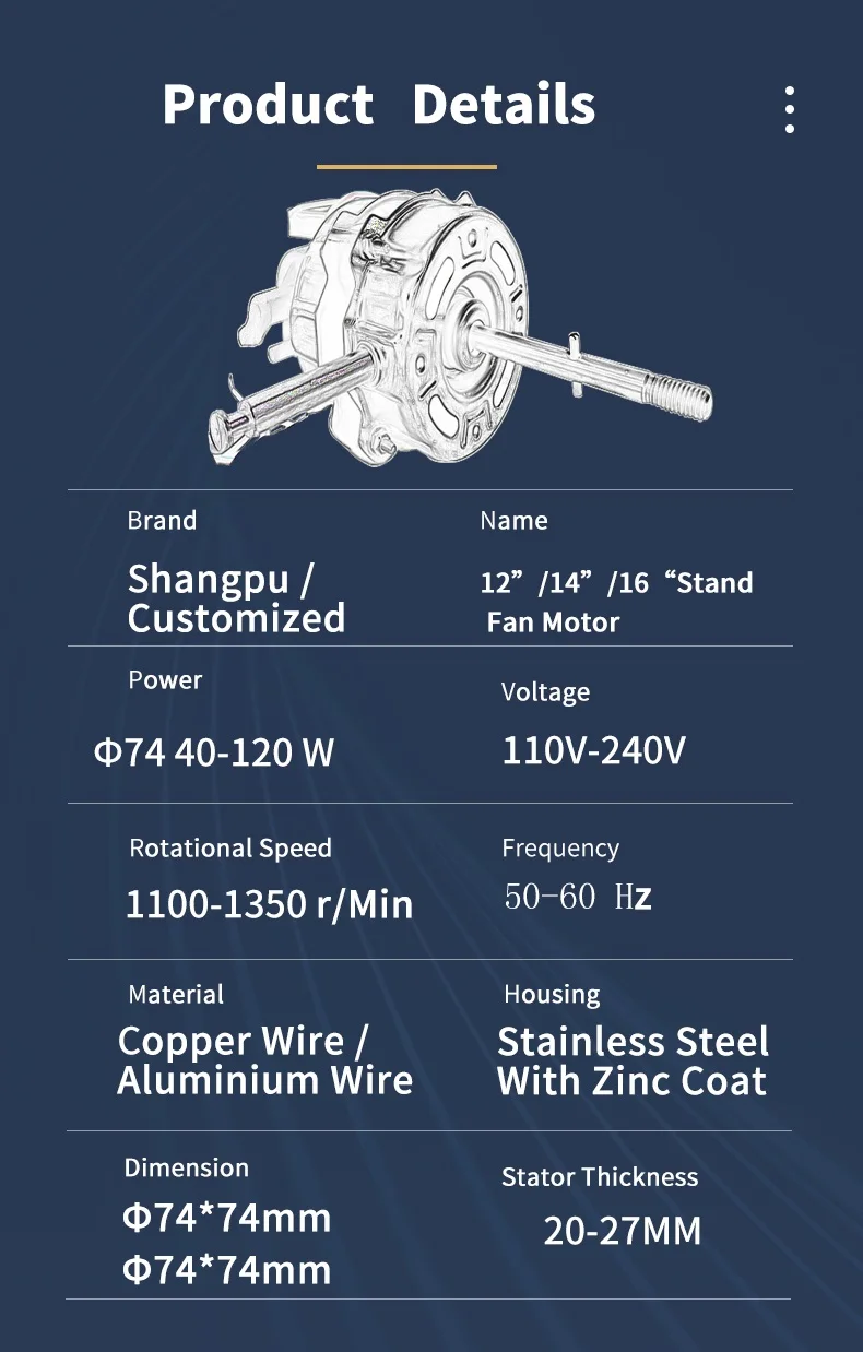 Table Fan, 220v, 7116, Aluminum - detail 10