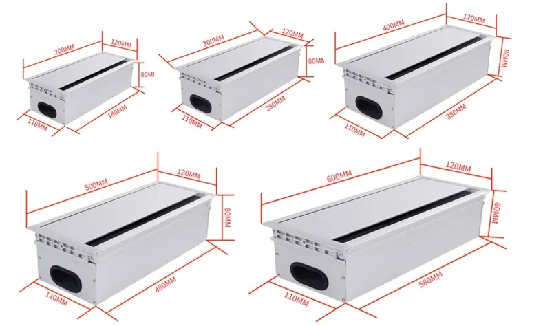 Computer Desk Hole Cover Cable Grommet Table Wire Management Box Cable Management Charging Socket Box