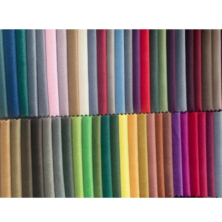 Custom Style Polyester Upholstery Velour Velvet Fabric for Car/Sofa/Garment