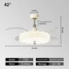 42IN-White-Flower-Pendant Mount