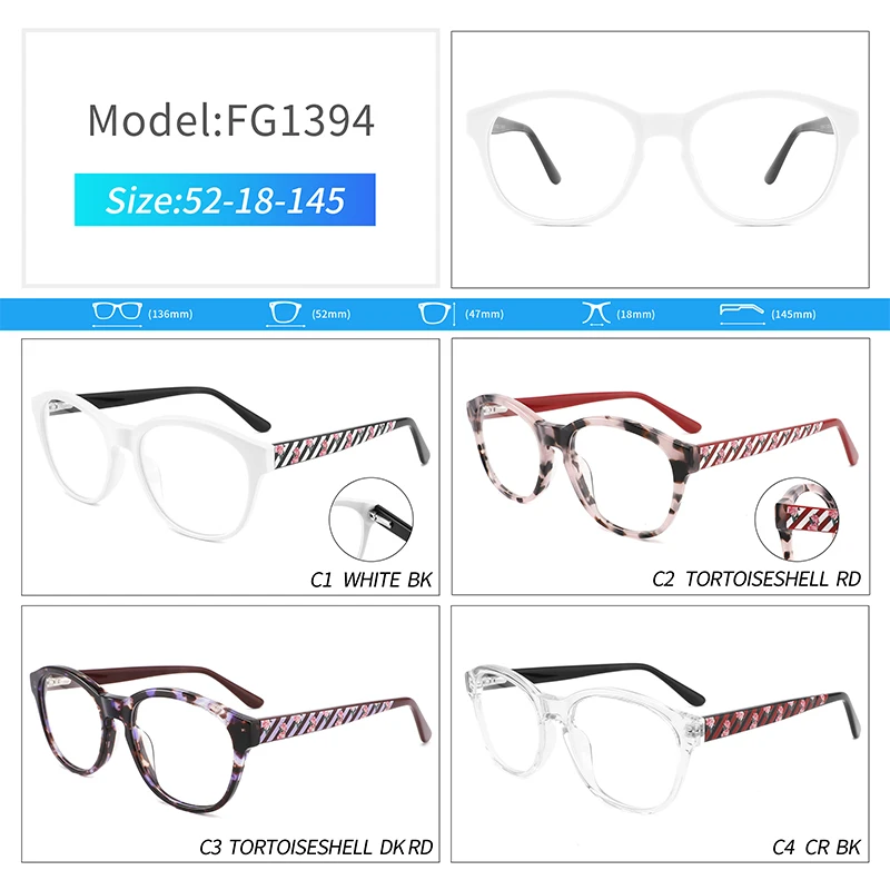 New 3d Fancy Spray Painting Eyeglass Frames Custom High Quality Fashion