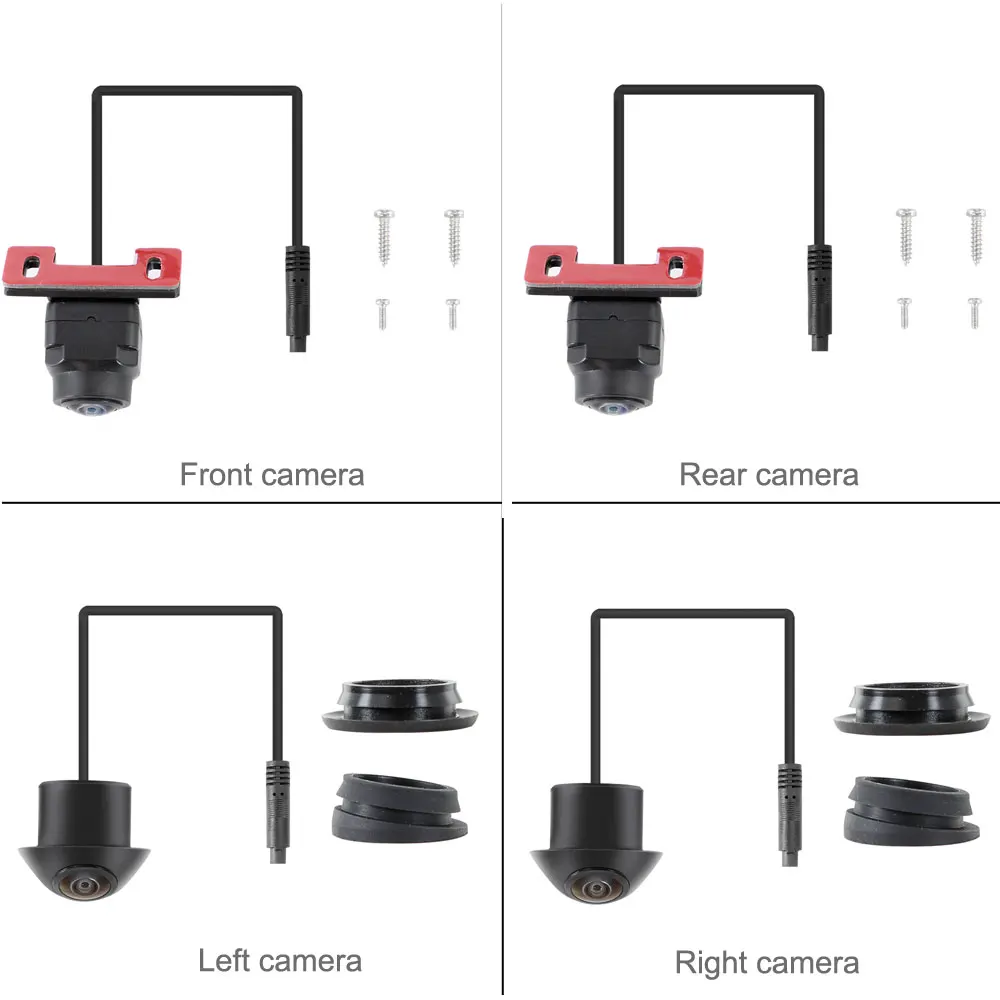 720p 1080p dvr 3d pássaro vista panorâmica sensor de estacionamento 360  câmera do carro para estacionamento reserva condução