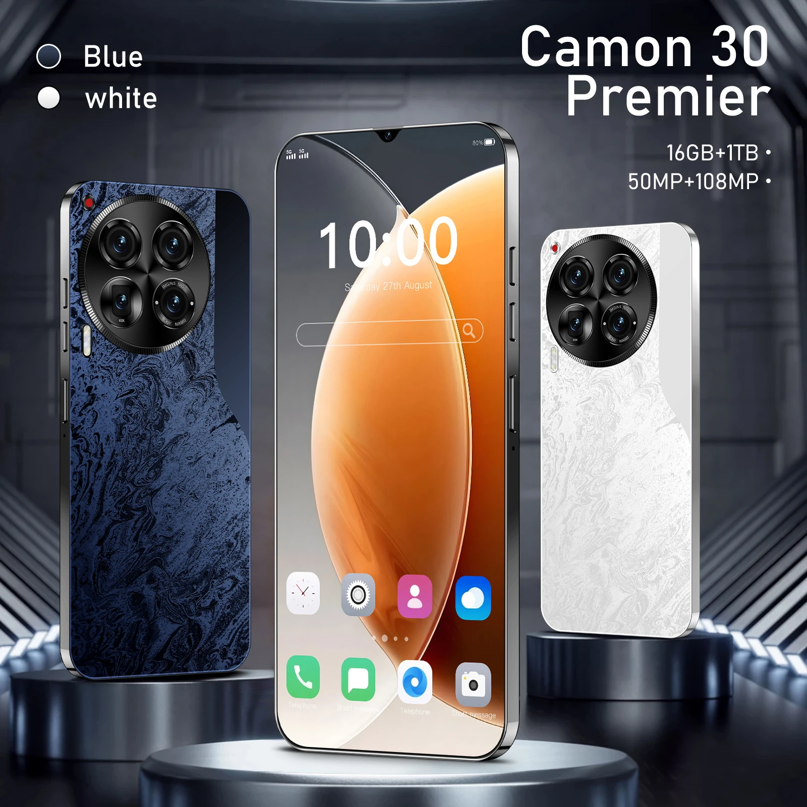 2025 Camon 30 Premier Android 13 Smartphone 4G/5G Mobile Phone with 108MP Rear Camera and 2K Screen Resolution LTE Cellular