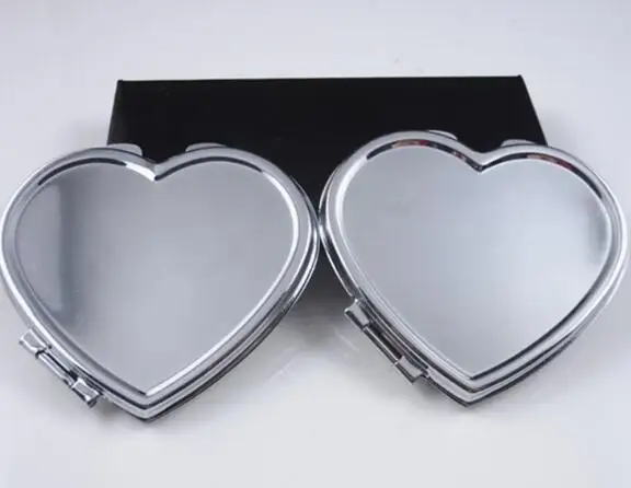 
Пустое металлическое компактное зеркало с индивидуальным логотипом карманное зеркало 