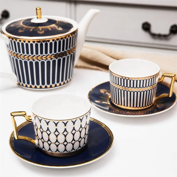 English Good Quality Custom Printed Bulk Chinese Bone China Tea Cup and Saucer