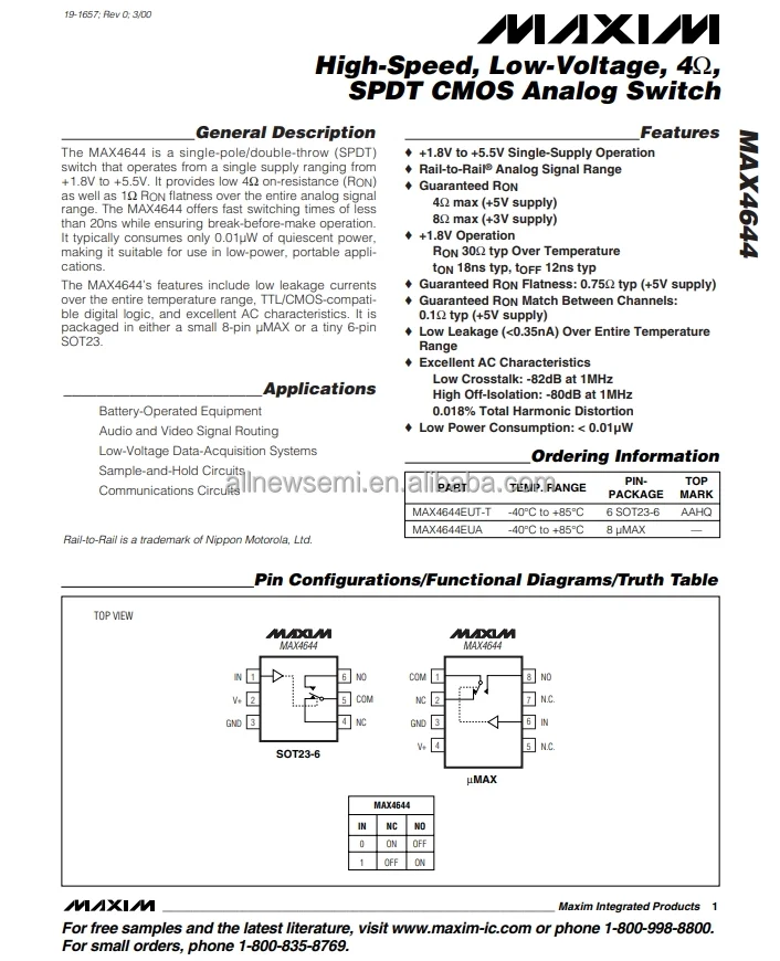 MAX4644EUA 1