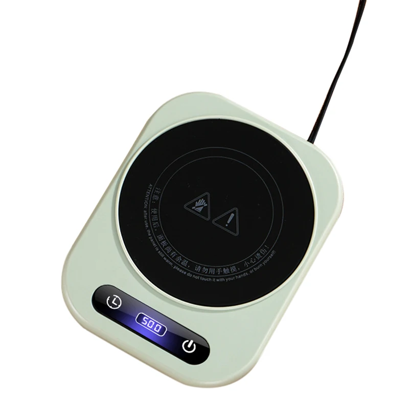 220V Cup Heater Coffee Mug Warmer 100 Degrees Hot Tea Makers Electric Hot Plate Timing 4 Gear Fast Heating Pad Milk Tea Warm Coa