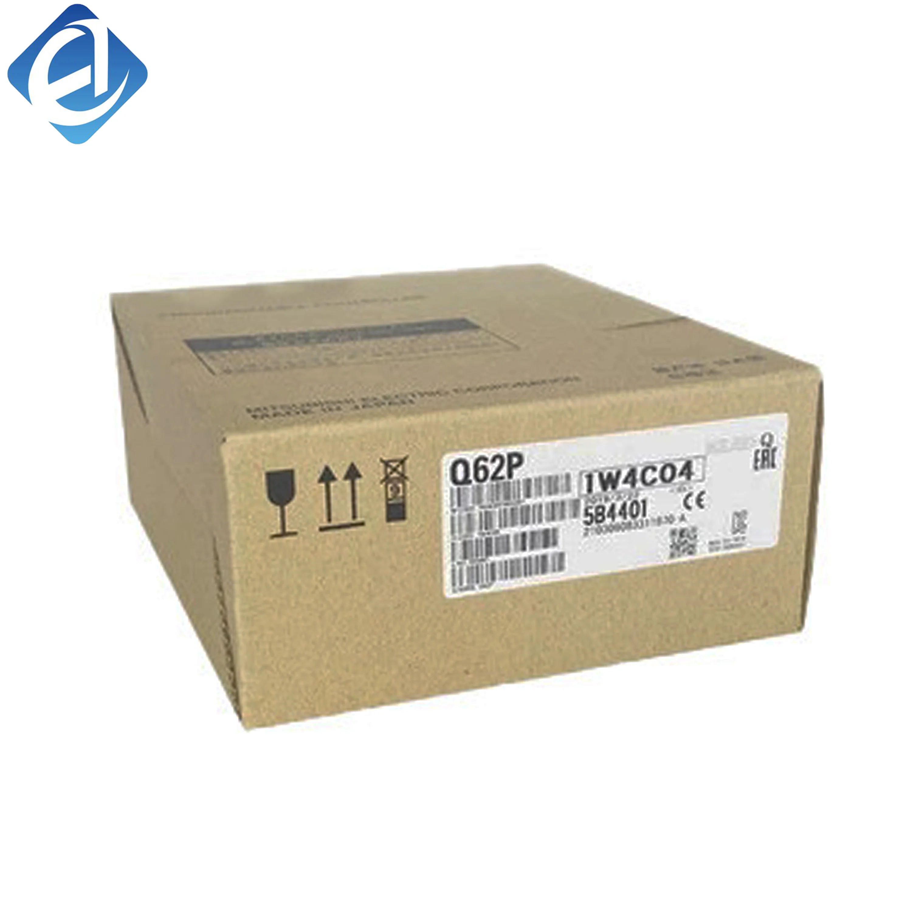Nuovo modulo di alimentazione PLC serie MELSEC‑Q Q62P originale. Ingresso CA 100‑240 V, uscita duale DC 5 V / 3 A + DC 24 V / 0,6 A, adatto per CPU, I/O e piccoli sensori della serie Q nell’automazione industriale