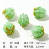 Tulip glass beads [light green]