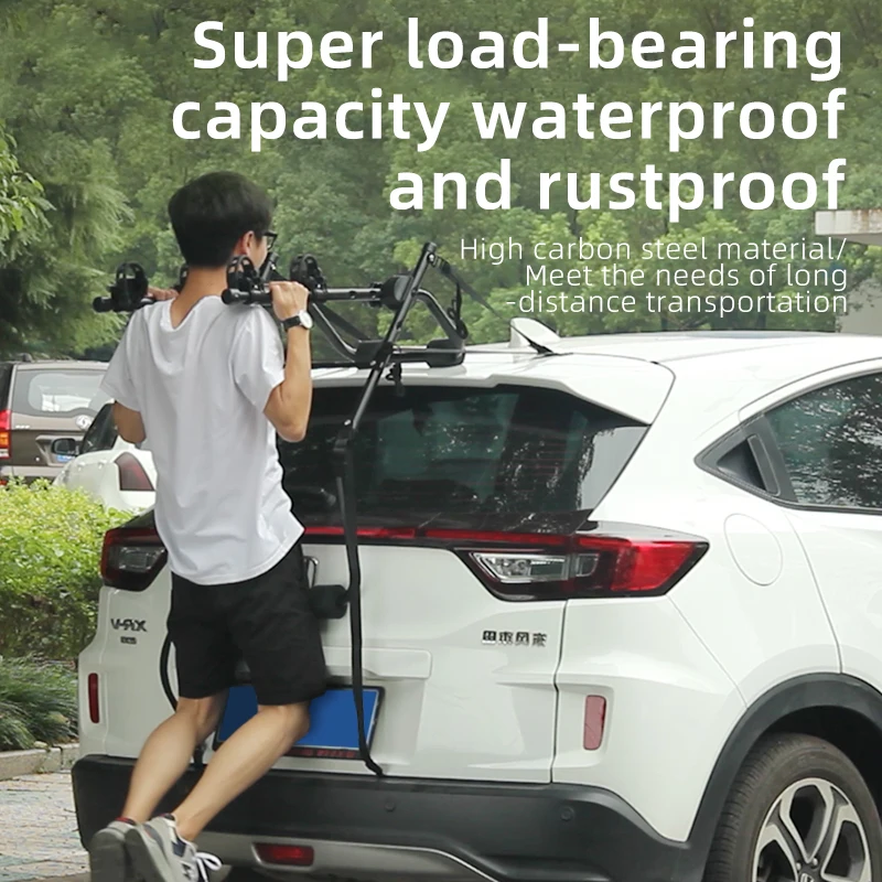 Rockbros Black Roof Rack Bike Carrier For Cars