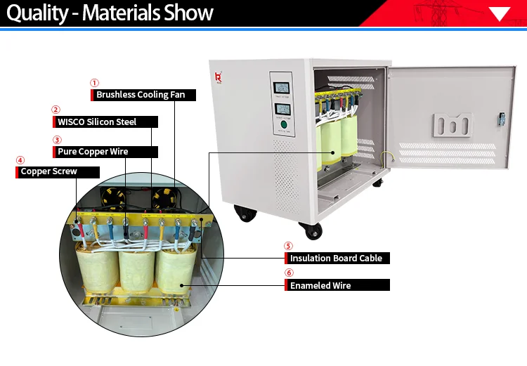 7KVA 8KVA Isolation Three Phase Isolation Power Transformer 7 8 KVA