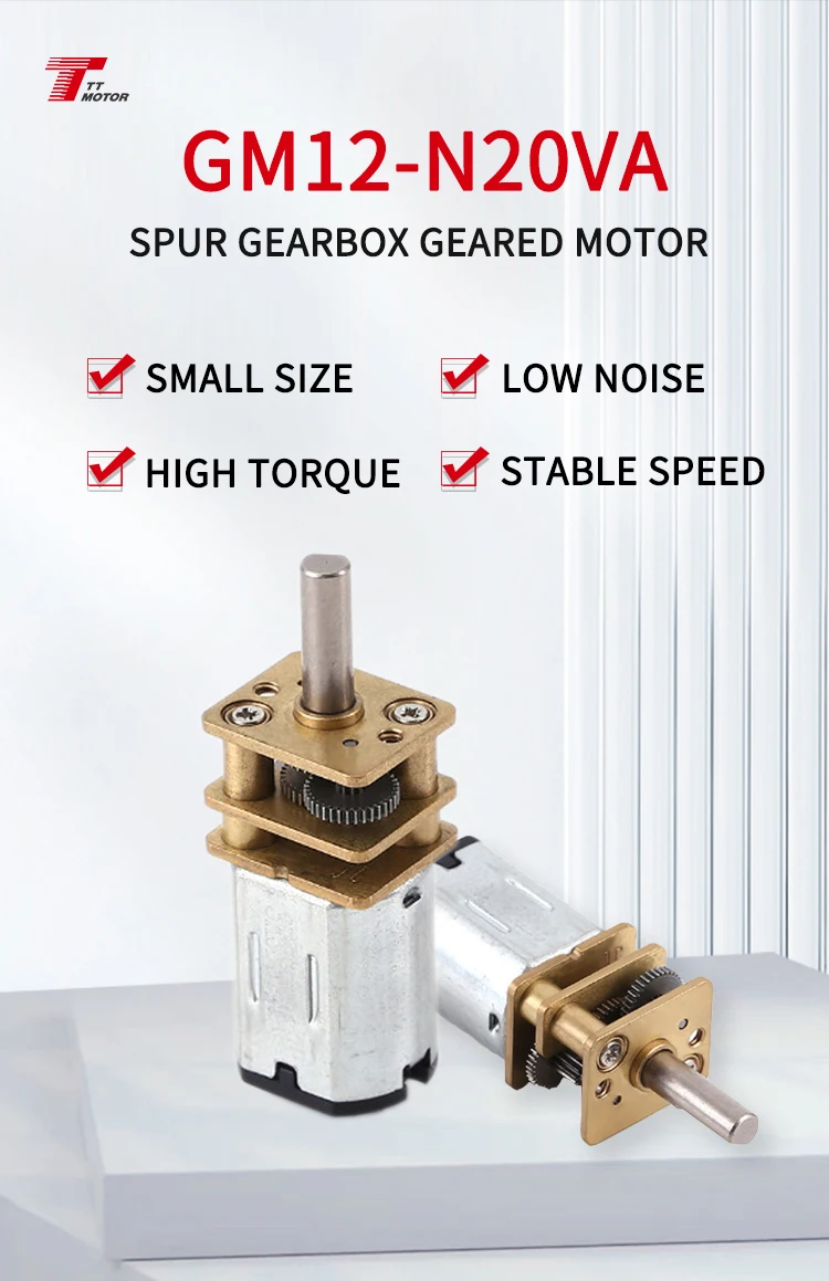 10 Pz Mini Motore N20 Con Riduttore In Metallo &ndash; 3V-9V DC Per Robot E Auto Fai-da-te
