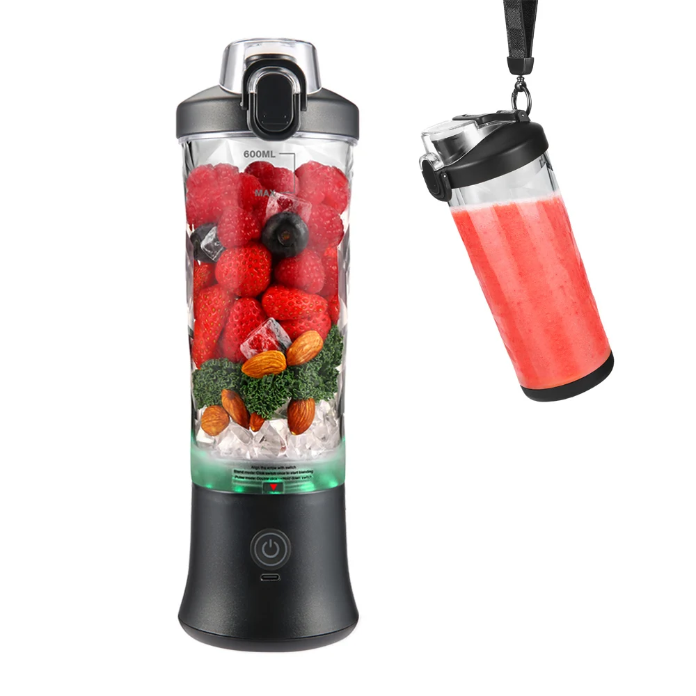 Factory Design Best Selling 600ml Sports Juicer Blender Protein Shaker Electric Portable Blender Portable Juice Blender