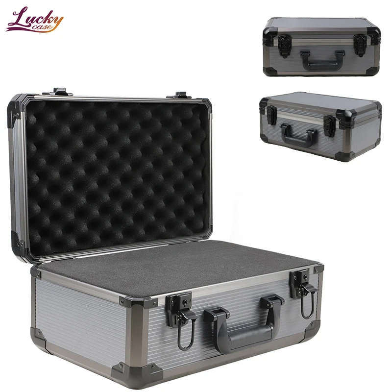 Aluminum Hard Case Briefcase Box With Diy Customizable Foam Insert ...