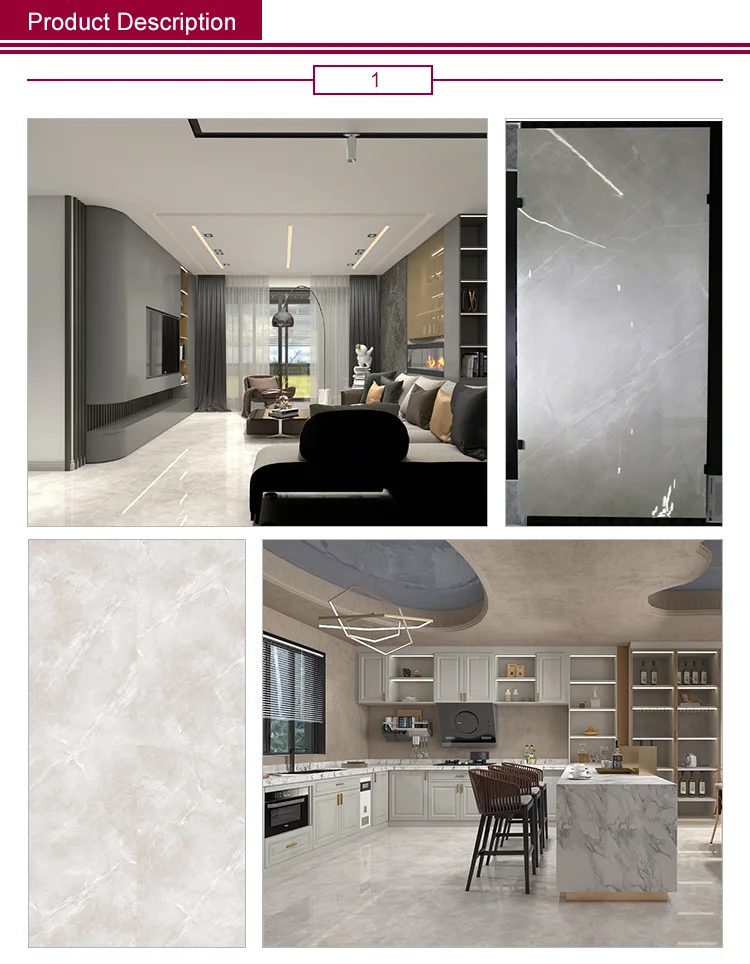 Wear-Resistant Tiles Hall Lobby Hotel Glazed Metallic Tiles Floor and Wall Porcelain Tiles