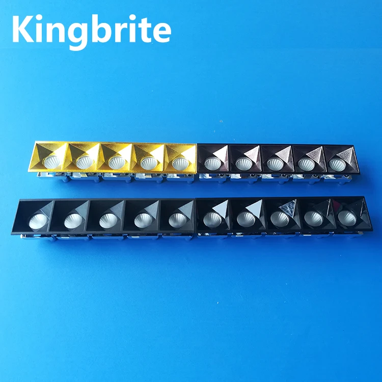 Ceiling Lamp Linear Reflector with Anti Glare Cover Grille  Light Led Reflector 15 25 35 Degree for Smd 3535 3030 2835