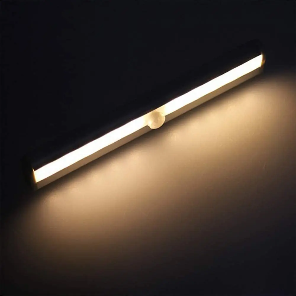 aluminum 10leds pir led night light battery power