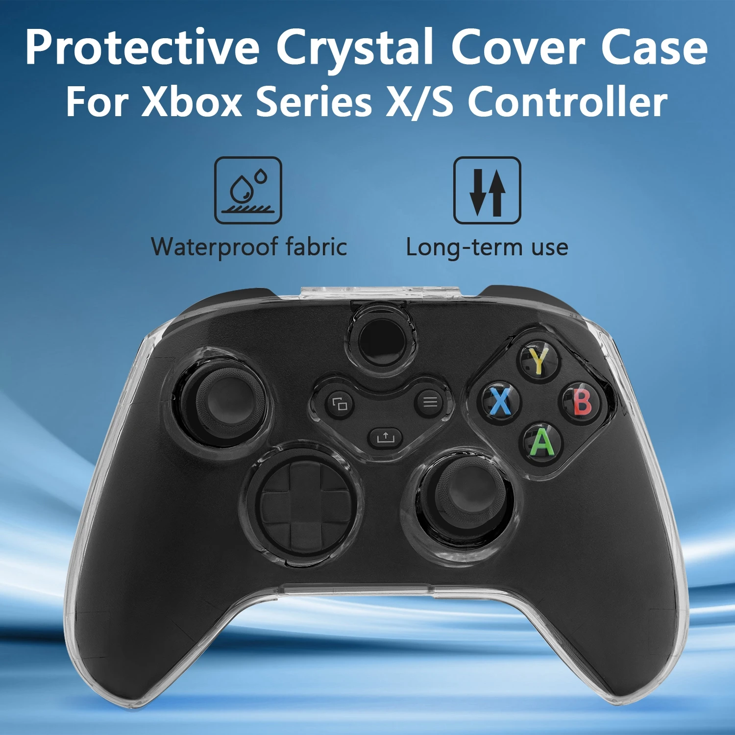 For Xbox Series X/S Controller PC for Crystal Case Cover Protective Case Shell for Xbox Series X for Xbox Series S Controller