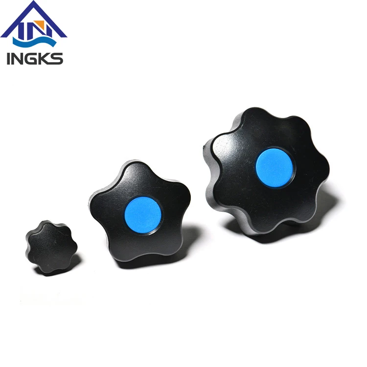 Plastic Cover Five Lobe Clamping Knob Brass Insert Nut Bakelite Plastic
