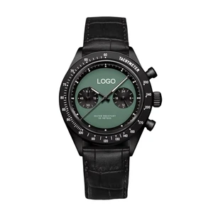 OEM Custom Business VK64 Quartz Mens Watches Top Luxury Brand Wrist Watch Man Stainless Steel Waterproof Clock Relogio