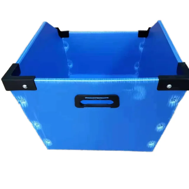 Hollow Board Slanted Storage Box, Parts Box, Hollow Board Box, Material Storage Rack Box, PP Plastic Factory Storage