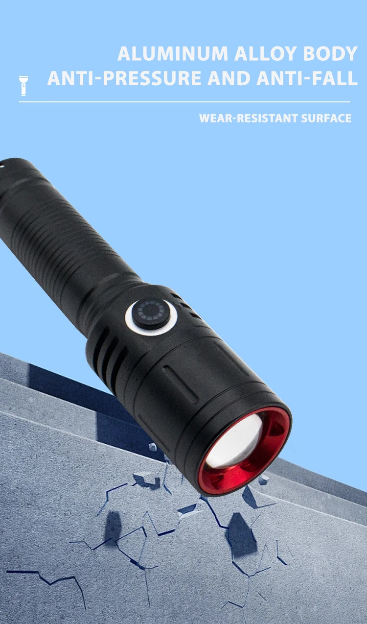 Competitive Price Edc Portable Flashlight Water Proof Mini Outdoor White Laser Light Camping Hunting Laser White Light Led supplier