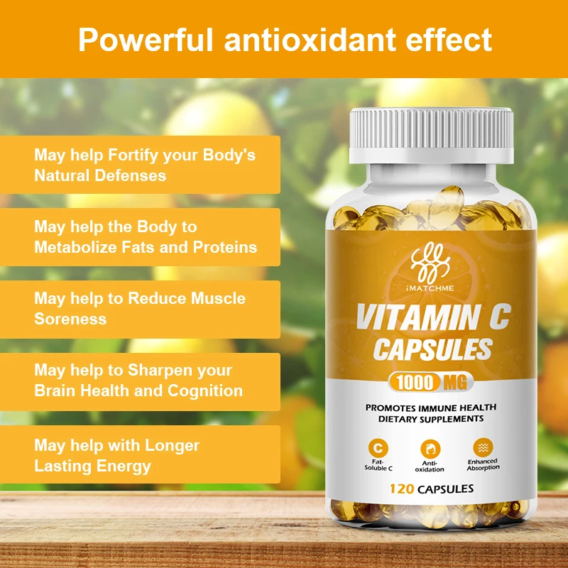 Private Label 120 Pieces Low Moq Veganfriendly Vitamin C Softgels