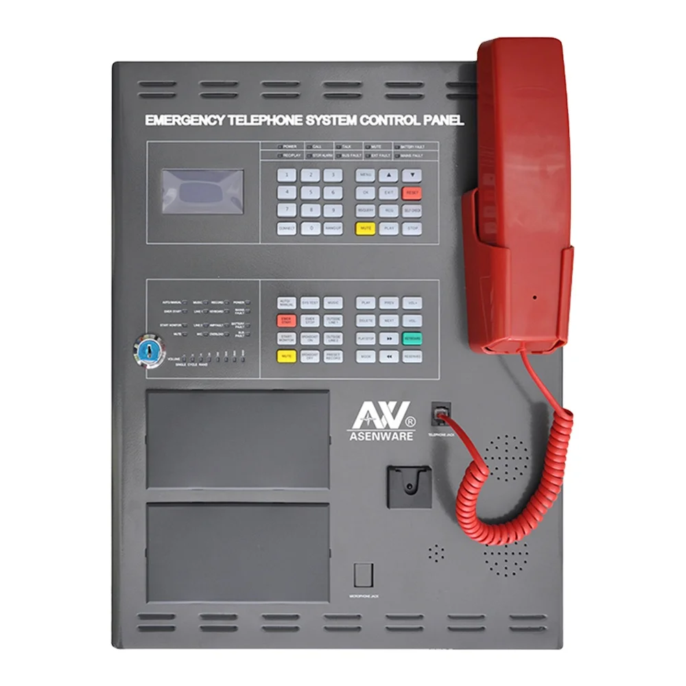 Addressable Fire Telephone Panel 99 Code Address Fire Accident Emergency Evacuation