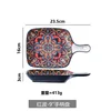 9'' square plate with handle
