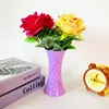 Five mixed hair vases