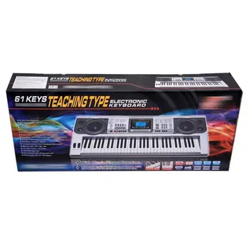 61キーピアノキーボード電子オルガン楽器中国製良質キッズ10ホワイト
