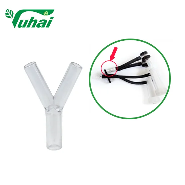 Transparent Silicone Y Connector Tube 18.2mm X 14.2mm for Milking Machine Dairy Equipment Accessories Parts