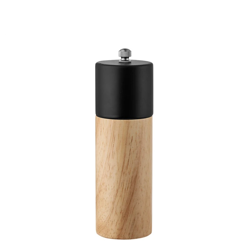 6 Inch Pepper Grinder, Manual Spice Grinder, Wooden Pepper Grinder