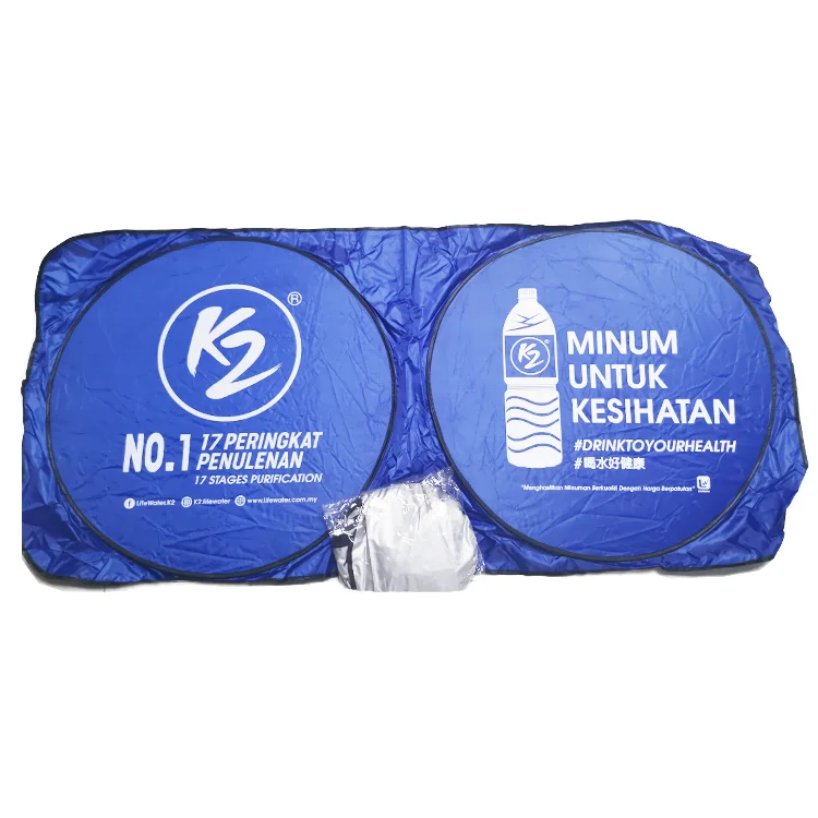 Оптовая продажа, автомобильные солнцезащитные козырьки из полиэстера, складные автомобильные солнцезащитные козырьки для передних окон, солнцезащитные козырьки для автомобилей