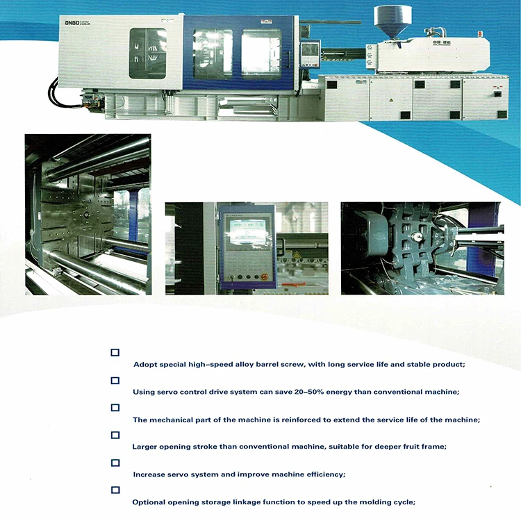 Формовочная машина ONGO для фруктовых коробок на 400 тонн, горизонтальная формовочная машина Benchtop для литья под давлением