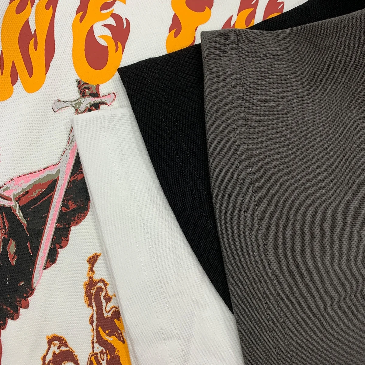 JL1218B Men’s Streetwear Tshirt 240GSM Heavyweight Boxy Cut Oversized T-Shirt Graphic Cotton Design T Shirt