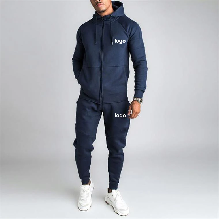 High Quality Track Suits Men Sport Tracksuit Latest Fashion 2 Piece Men