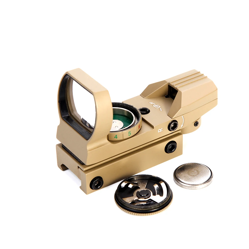 HD101Sand Color  Reflex 4 Reticle Optics Holographic Red Dot Sight Hunting Scope