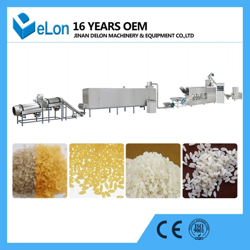 Full Automatic Extruder Artificial Rice Making Machine Nutritional Rice Machine