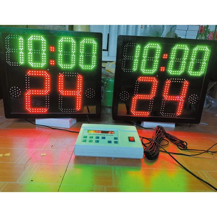 Custom English Version Portable Basketball Scoreboard With 24 Second